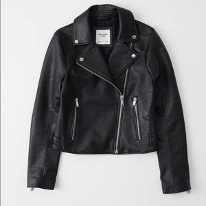 A&F Faux Leather Moto Jacket